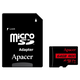 Карта памяти MicroSDHC  64GB UHS-I Class 10 Apacer + SD adapter (AP64GMCSX10UB-R)
