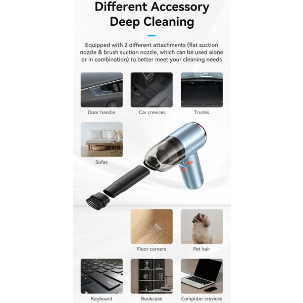 Автомобільний пилосос Vention Cordless Blue (KRAL0)