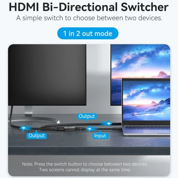 Світч Vention HDMI Switcher 2.0 (AKOB0)