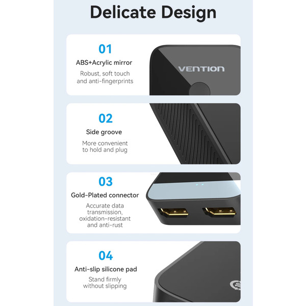 Світч Vention HDMI Switcher 2.0 (AKOB0)