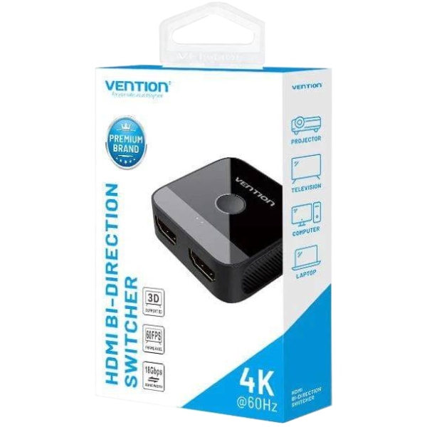 Світч Vention HDMI Switcher 2.0 (AKOB0)
