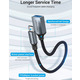 Перехідник USB 3.0 Type-C --> USB AF (OTG) кабель 0.15м Gray Aluminum Alloy Vention