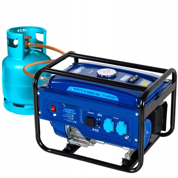 Бензиновый генератор THUNDER T-7000-GA+ газовая плитка Orcamp CK-505+ электрический обогреватель Gardyer HE2000
