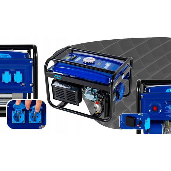 Бензиновый генератор THUNDER T-7000-GA+ газовая плитка Orcamp CK-505+ электрический обогреватель Gardyer HE2000