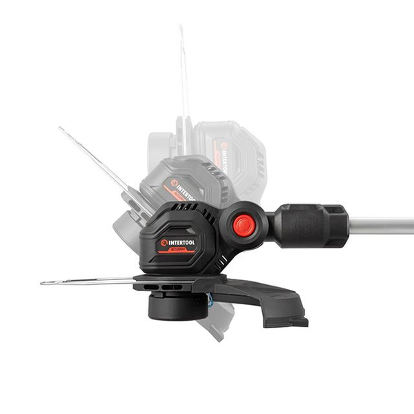 Тример акумуляторний 20 В, 7500 об/хв, діаметр обертання волосіні 300 мм, котушка, без ЗП та АКБ, STORM INTERTOOL WT-9112