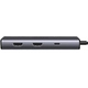 Док-станція USB3.1 Type-C --> HDMIx2 4K60Hz (8k30Hz)/USB 3.0x2/Type-C/PD 100W CM498 6 in 1 Ugr