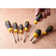 Отвертка Cushion Grip длиной 100 мм с параллельным жалом под шлиц SL 4.0 STANLEY STHT16195-0
