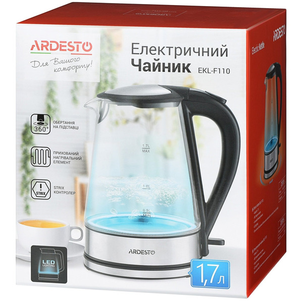 Електрочайник Ardesto EKL-F110 EKL-F110