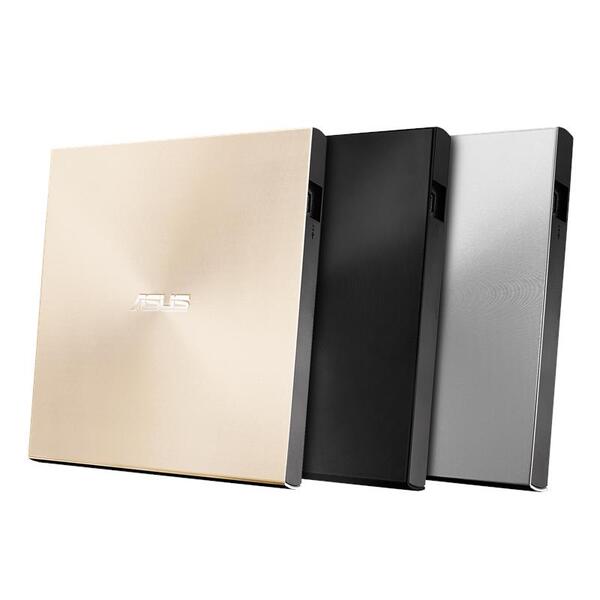 Привід оптичний портативний ASUS SDRW-08U9M-U DVD+-R/RW burner M-DISC USB2.0 Slim срібний Retail Box
