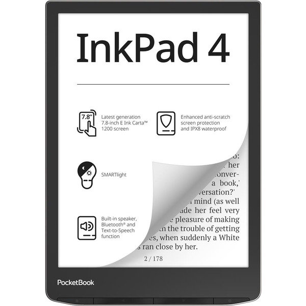 Електронна книга PocketBook 743G InkPad 4 Stundust Silver (PB743G-U-CIS)
