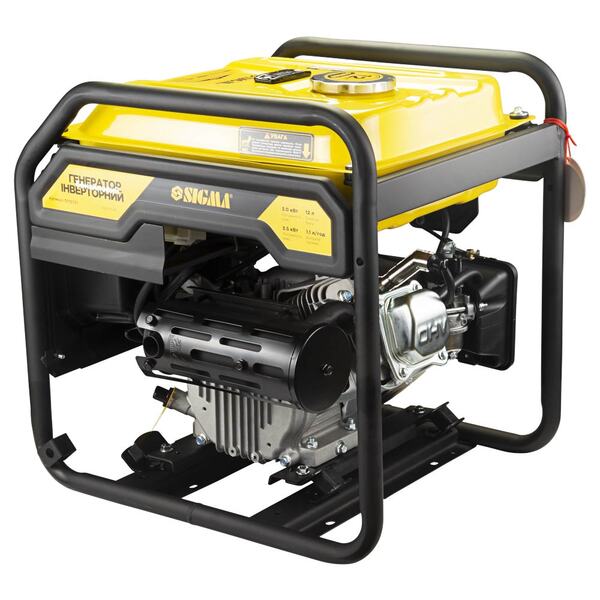 Генератор инверторный бензиновый SIGMA 3.0/3.5кВт 12л 4-х тактный ручной запуск (5710731)