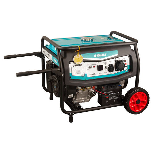 Бензиновый генератор 220В 8.5/9.0кВт 4-х тактный электрозапуск SIGMA (5710571)