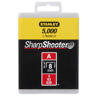 Скобы тип А высотой 8 мм, для ручного степлера Light Duty, в упаковке 1000 шт STANLEY 1-TRA205T