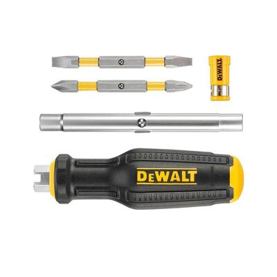 Викрутка - набір FULL FIT 6 Way з двома змінними бітами DeWALT DWHT66569-0