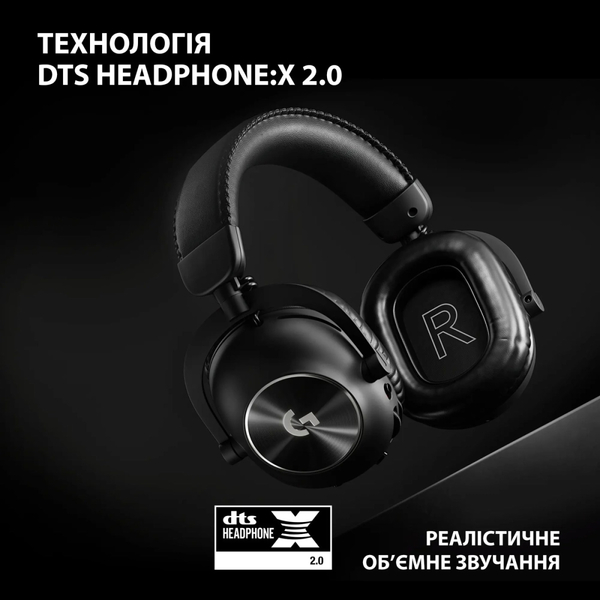 Навушники Logitech G Pro X2 Wireless LightSpeed Black (981-001263)