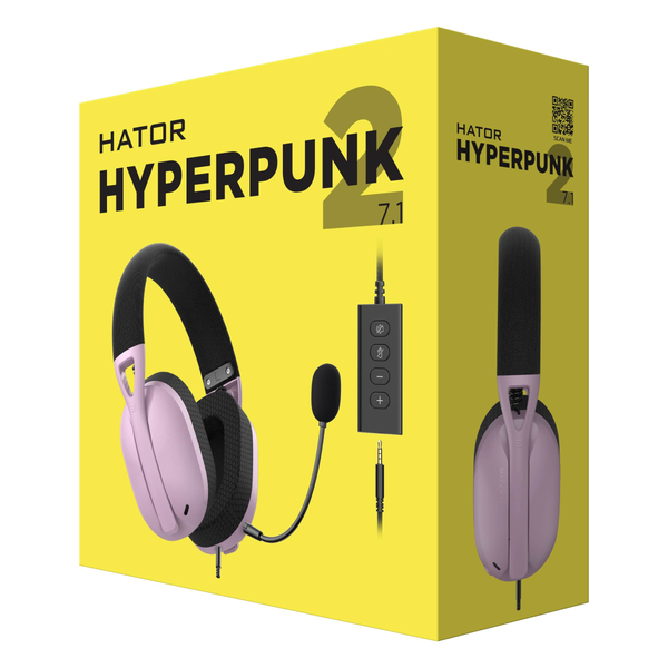 Наушники Hator Hyperpunk 2 Black/Lilac (HTA-849)