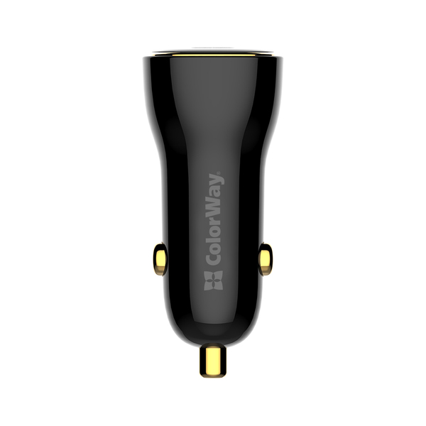 Автомобільний зарядний пристрій ColorWay Power Delivery Port PPS USB (USB-A + USB-C, 60W) Black (CW-CHA046PD-BK)