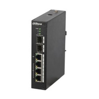 Комутатор 4 порти керований Dahua DH-PFS4206-4P-120 POE