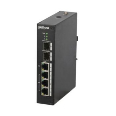 Комутатор 4 порти керований Dahua DH-PFS4206-4P-120 POE