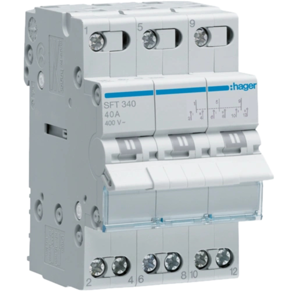 Триполюсний перекидний рубильник Hager SFT340