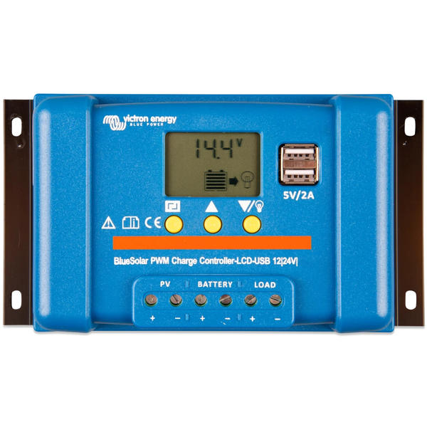 Контролер с заряду Victron Energy BlueSolar PWM-LCD&USB 12/24V-30A (30A, 12/24В)