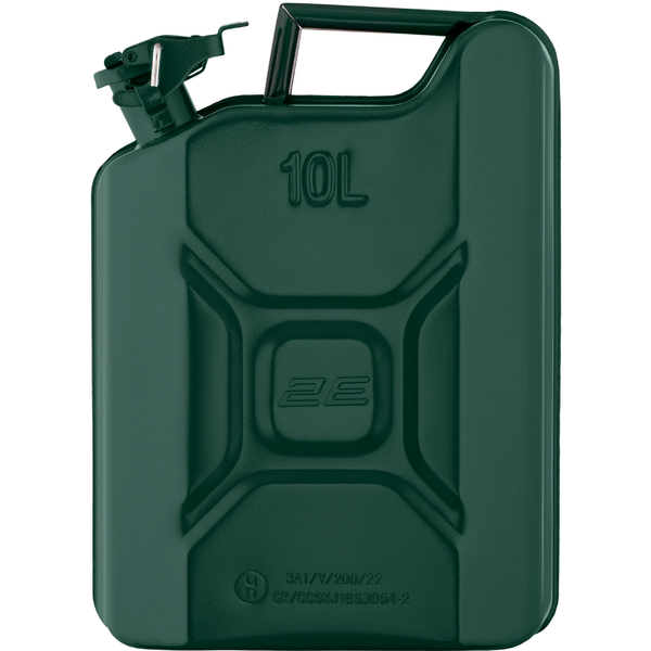 Канистра топливная вертикальная 10л металл 0.8мм 2.3кг