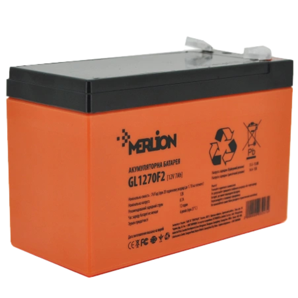 Акумуляторна батарея MERLION GL1270F2 12 V 7Ah 99-00020756