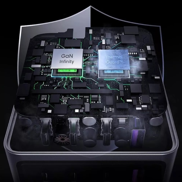 Зарядний пристрій 4xUSB 160W (3xUSB-C + USB-A) Gan Nexode Pro сірий X763 Ugreen