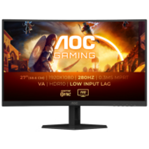 Монiтор TFT AOC 27" C27G4ZXE VA Curved FHD 280Hz 300nit 2*HDMI DP Black