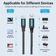 Кабель Vention USB Type-C - USB Type-B (M/M), 2 м, Black (CQUBH)