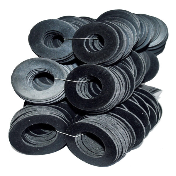 Прокладка гумова на різьблення листова 1/2 дюйма 32 х 20 х 2 мм упаковка 100 шт