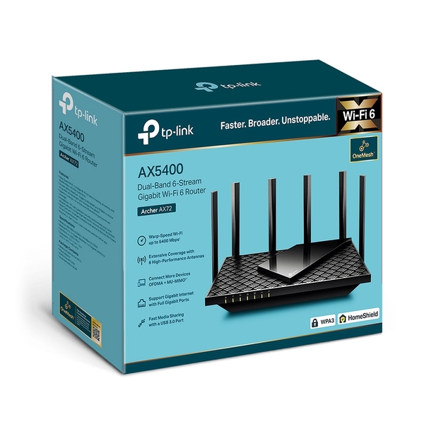 Бездротовий маршрутизатор (роутер) TP-Link Archer AX72