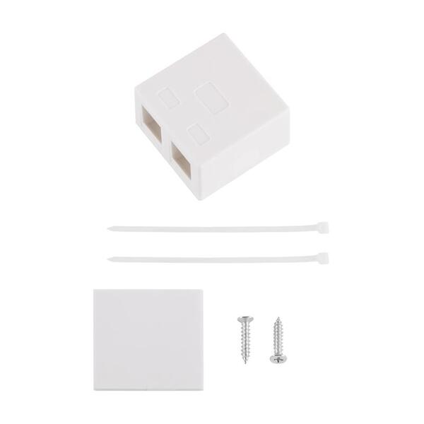 Соединительная коробка 2Е, для модулей Keystone, 2 порта