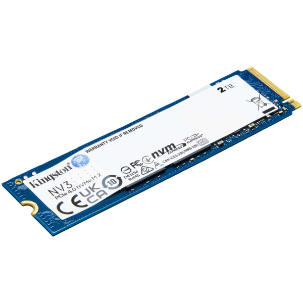 Накопитель SSD 2TB M.2 NVMe Kingston NV3 M.2 2280 PCIe Gen4.0 x4 (SNV3S/2000G)