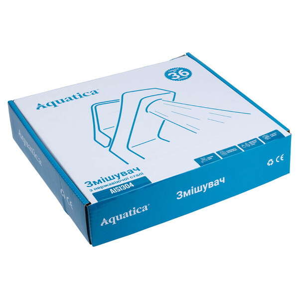 Змішувач KT 1/2 монокран на гайці SS AQUATICA KT-1G170P (9722601)