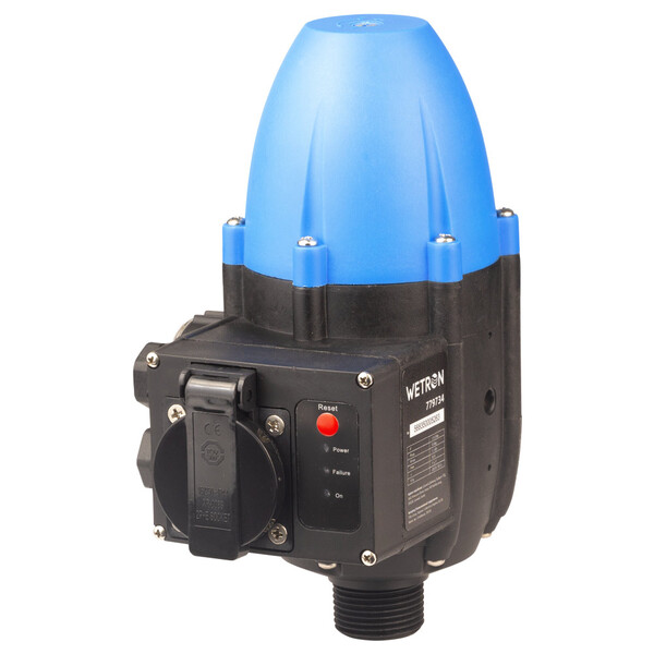 Контролер тиску електронний 1.1кВт Ø1" рег. тиск вкл 1.5-3.0 бар + розетка і вилка WETRON (779734)