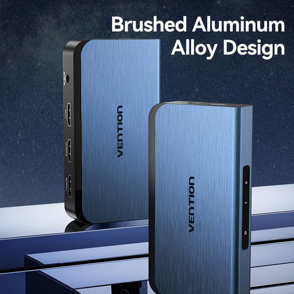 Сплітер HDMI  Blue Aluminum Alloy Vention AKEL0-EU
