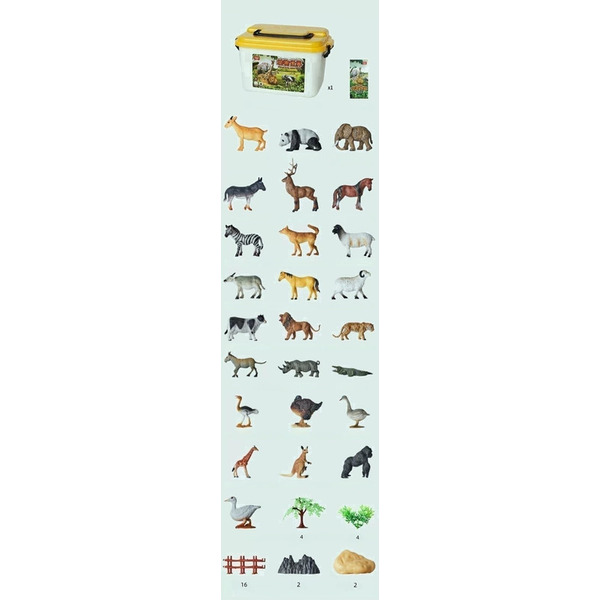 Набор фигурок Тарина Beiens "Tvarinniy svit" (55 elementiv) (30860)