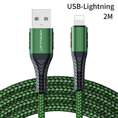 КабельKonfulon DC33C Lightning, 2m, Green