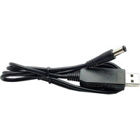 Кабельз перетворювачем 5V на 9V, 0.5A, 5.5x2.1 DC, для роутера, Black