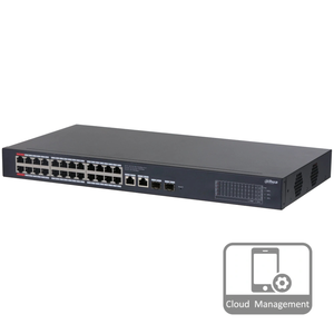 Комутатор 24 порти керований Dahua DH-CS4228-24GT-240 PoE