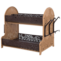 Кух.прилад VIOLET HOUSE 0414 Ажур BROWN сушарка д/посуди 28*40*38 см (0414 Ажур BROWN сушка д/посуды. 28*40*38 см)