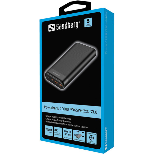 Зовнішній акумулятор (Power Bank) Sandberg 420-62