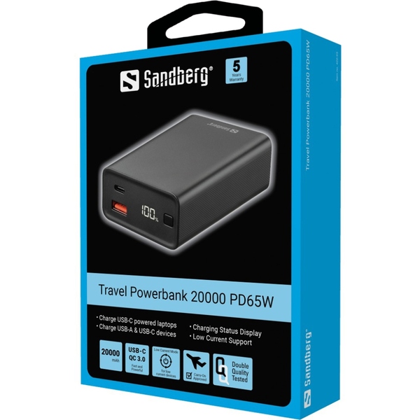 Зовнішній акумулятор (Power Bank) Sandberg Travel 420-95