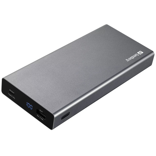 Внешний аккумулятор (Power Bank) Sandberg PD 20000mAh 100W, USB, Type-C вход/выход
