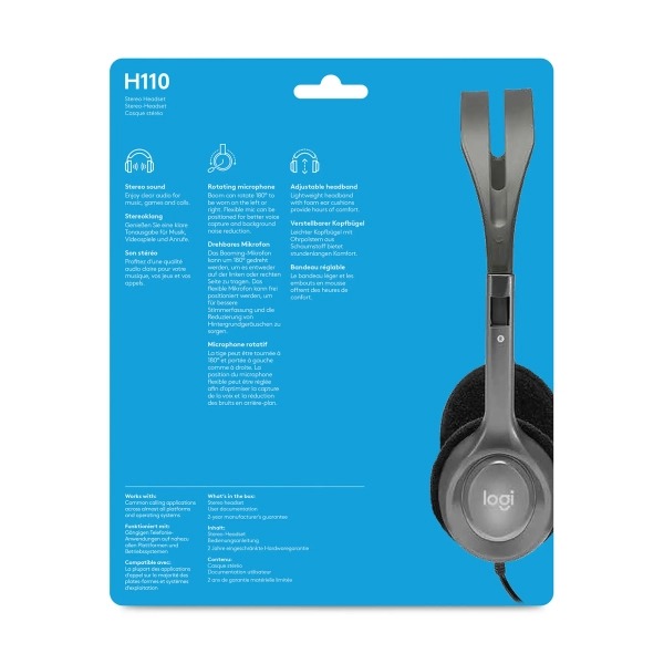 Навушники Logitech H110 (981-000271)