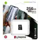 Карта памяти Kingston microSDXC 256GB Canvas Select Plus Class 10 UHS-I U3 V30 A1 (SDCS2/256GBSP)