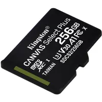 Карта пам'яті Kingston microSDXC 256GB Canvas Select Plus Class 10 UHS-I U3 V30 A1 (SDCS2/256GBSP)
