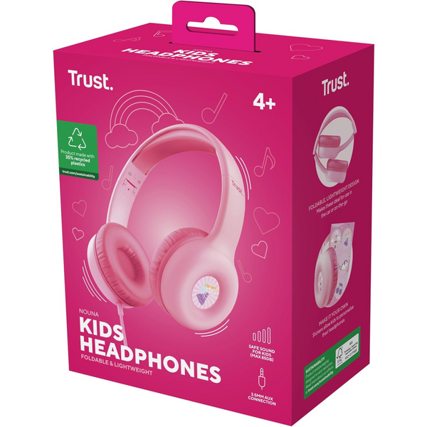Навушники Trust Nouna Kids Headphones Mic Pink (25277_TRUST)