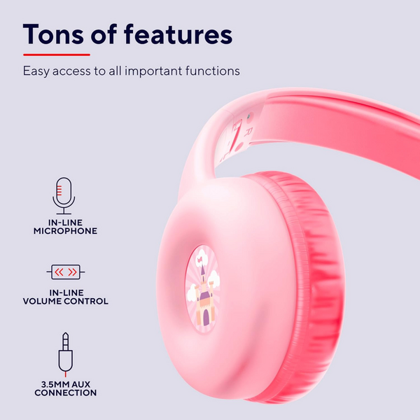 Навушники Trust Nouna Kids Headphones Mic Pink (25277_TRUST)